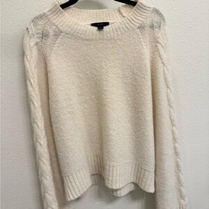 Cream Cable Knit Sweater